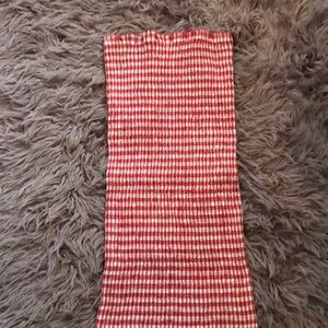 Red Gingham tube dress